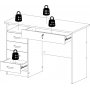 Function Plus skrivebord med 4 skuffer 109,3 x 48,5 cm - Hvit