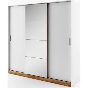 Dentro garderobe 220x215 cm - Hvit/stirling eik