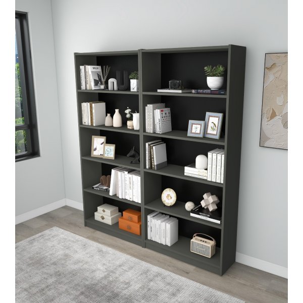 Bigs bokhylle - Mørkegrå Bigs bokhylle - Mørkegrå