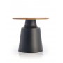 Settbord 70/50 cm svart / Naturfarget