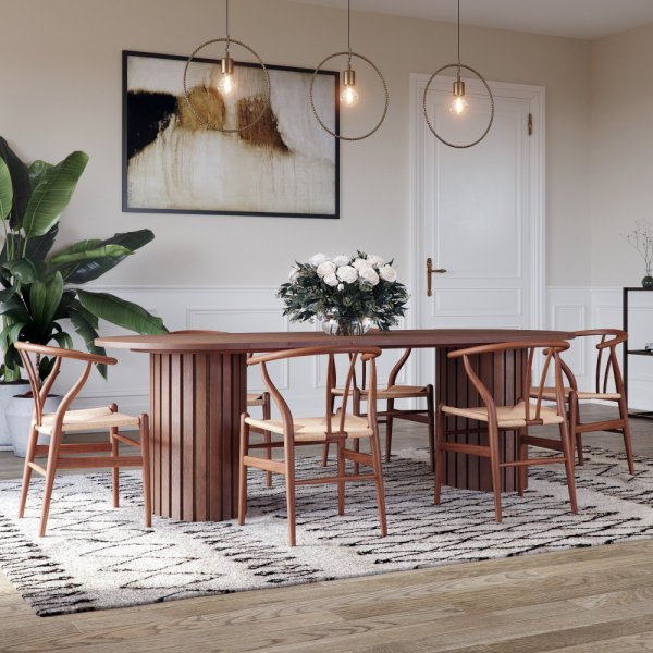 PiPi ovalt spisebord 240 cm - Valnøtt PiPi ovalt spisebord 240 cm - Valnøtt