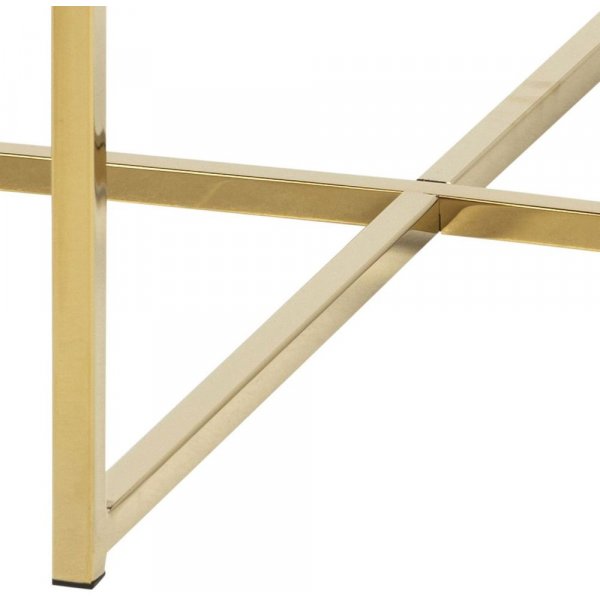 Alisma salongbord - Gull/brun marmor