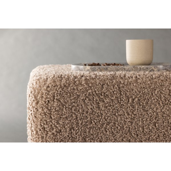 Newton puff - Brun Teddy/Sølv Newton puff - Brun Teddy/Sølv