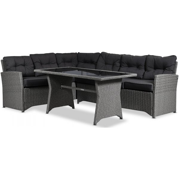 Davenport utegruppe med bord (kunstrotting) - Gr