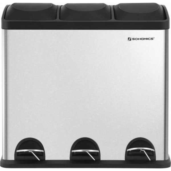 Luan avfallsbeholder 54 l - Sølv/sort Luan avfallsbeholder 54 l - Sølv/sort