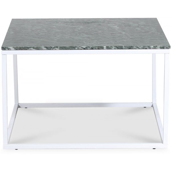 Accent stuebord 75 - Grønn marmor / Hvit Accent stuebord 75 - Grønn marmor / Hvit