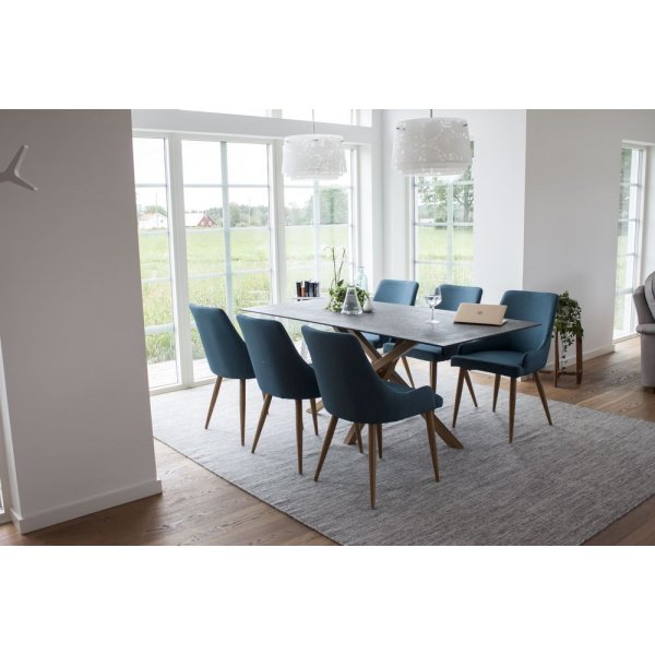 Spisebord Höganäs 180 cm - Eik / Sprayglas Spisebord Höganäs 180 cm - Eik / Sprayglas