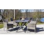 Scottsdale utespisegruppe med 4 stk lenestoler og spisebord 150 cm - Gr