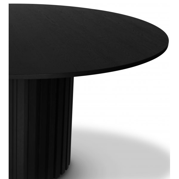 PiPi rundt spisebord 150 cm - Svartbeiset tre