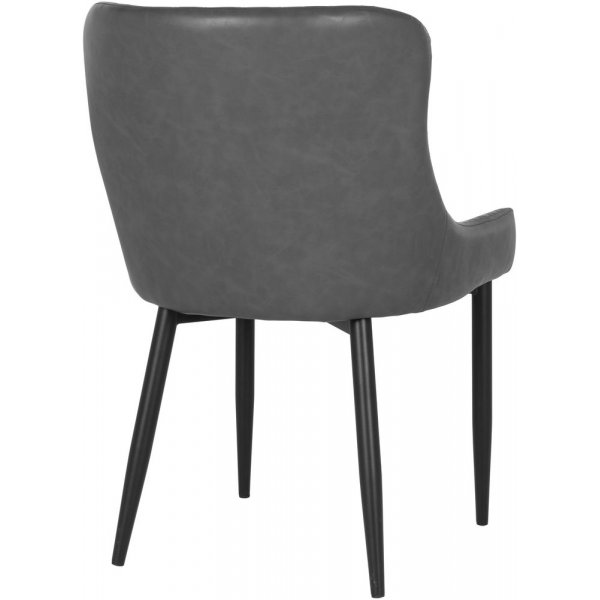 Boston spisestol - mørkegrå/svart Boston spisestol - mørkegrå/svart