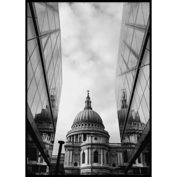 BUILDING REFLECTION - Plakat 50x70 cm