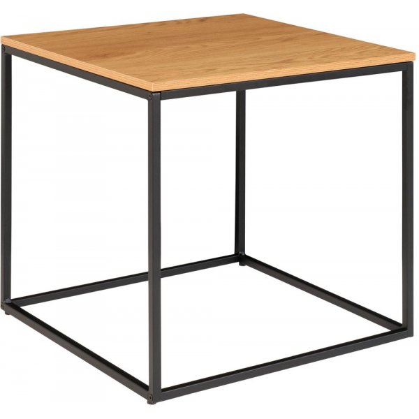 Vita sidebord - svart / eik imitasjon