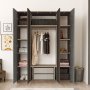 Home garderobe 2 - Brun/gr