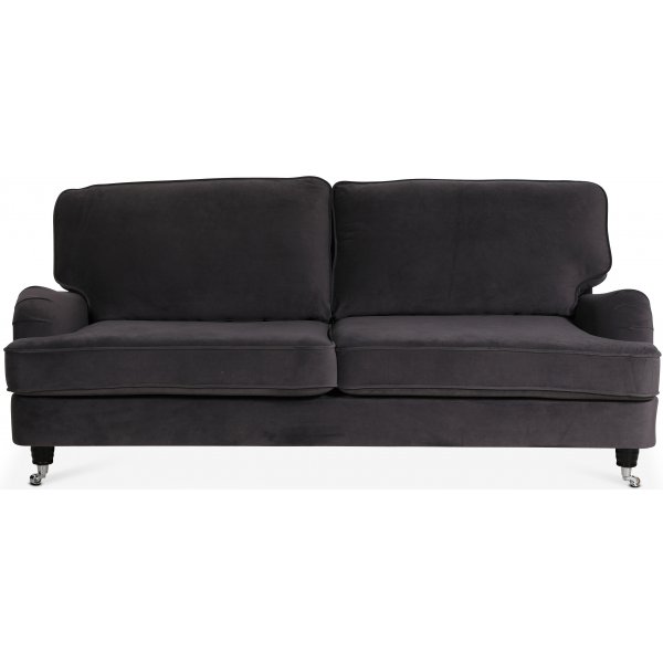 Kvarsebro Howard 3-seter hjørnesofa - Mørkegrå (Fløyel) Kvarsebro Howard 3-seter hjørnesofa - Mørkegrå (Fløyel)