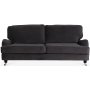 Kvarsebro Howard 3-seter hjrnesofa - Mrkegr (Flyel)