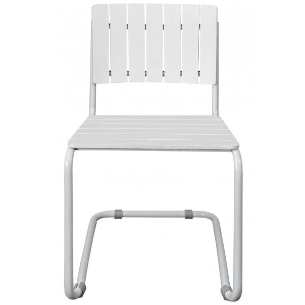 Utestol hvit stabelbar - Holm