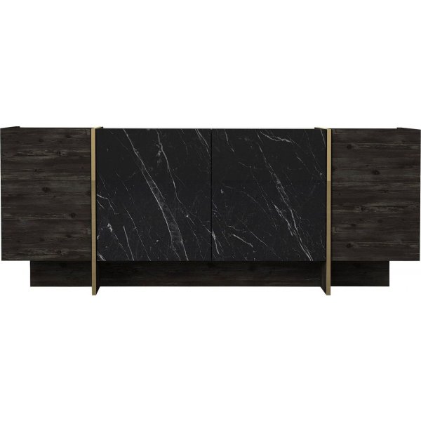 Veyron skjenk - Svart/gull