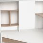 Function Plus skrivebord 138,4 x 101,6 x 141,1 cm - Hvit/eik