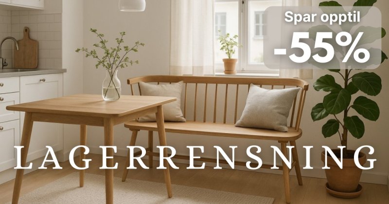 Sommerens store lagertmming  Opptil 55 %
