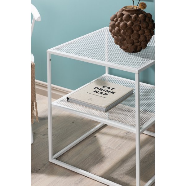 Netz sidebord 55 x 55 cm - Hvit Netz sidebord 55 x 55 cm - Hvit