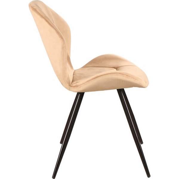 Ginger spisestuestol - Beige fløyel Ginger spisestuestol - Beige fløyel