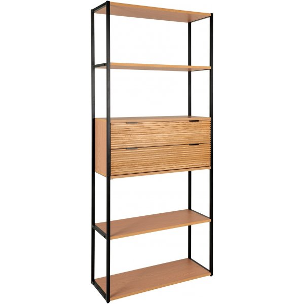 Minato bokhylle - Ask/svart Minato bokhylle - Ask/svart