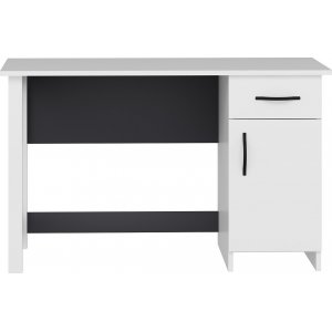Naturlig skrivebord 120 x 60 cm - Hvit/antrasitt