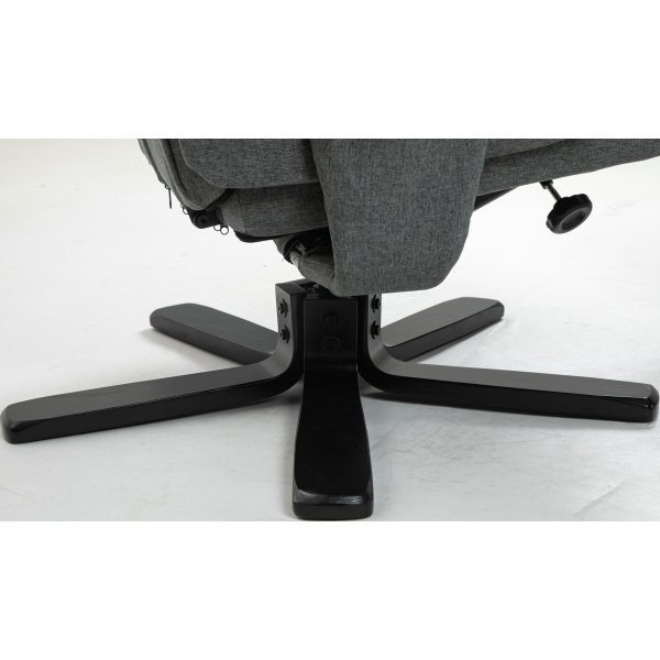 Lenestol med fotskammel gr - Oslo