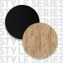 Style barbord - Furu/svart