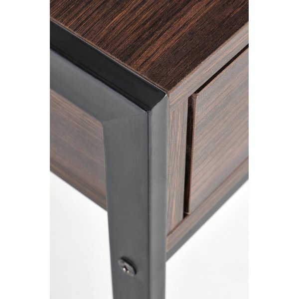 Skrivebord med skuffer valn�tt 123 cm bredt + Tekstilpleie for m�bler