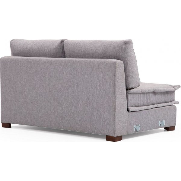 Lena divansofa - Lysegr