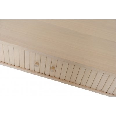 Slide sofabord 120x60 cm - Hvitpigmentert eik