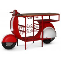 Klassisk Vespa bardisk - Rød/hvit Klassisk Vespa bardisk - Rød/hvit