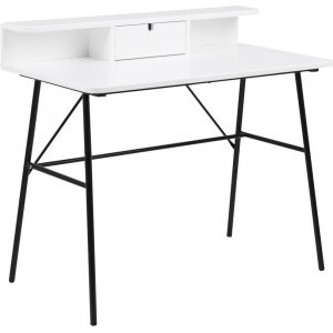 Elgin skrivebord - Hvit/svart Elgin skrivebord - Hvit/svart