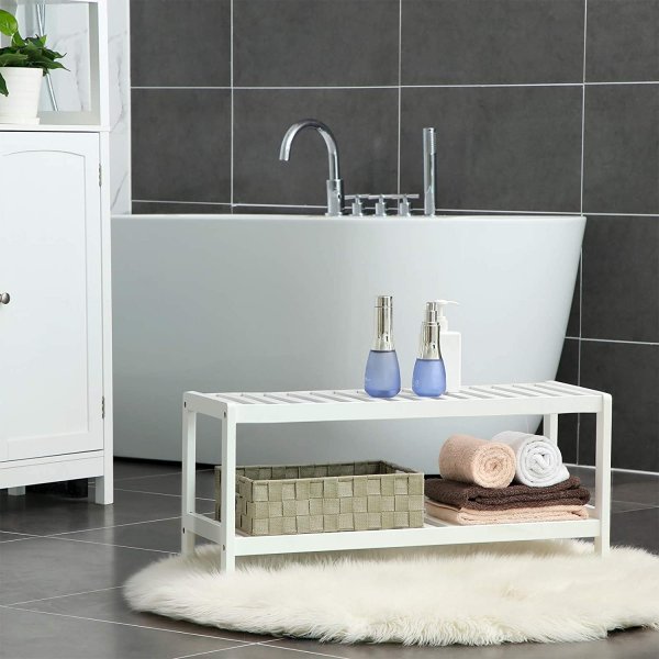 Japonica skohylle 70 x 33 cm - Hvit