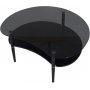 Salongbord Lucinda - Svart / Glass
