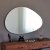 Porto speil, 90x60 cm - Svart