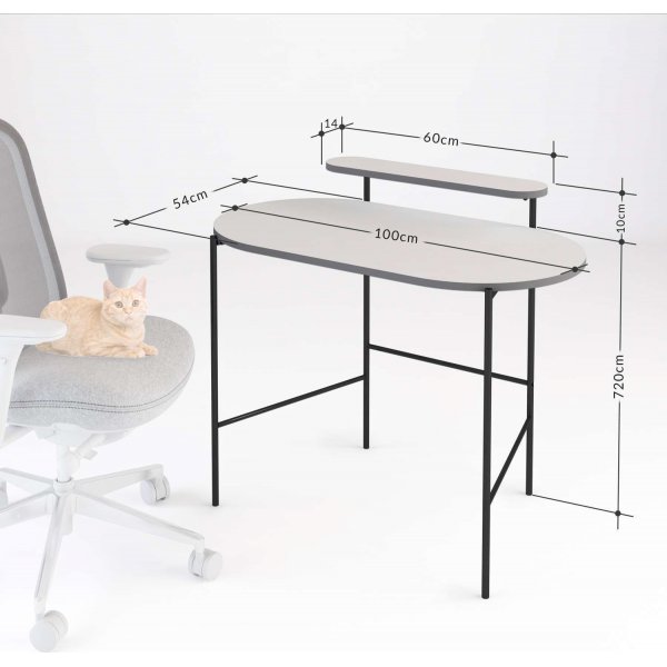 Lob skrivebord - Hvit Lob skrivebord - Hvit