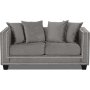 Temple Double Deco 2-seters sofa - Beige /silver nagler