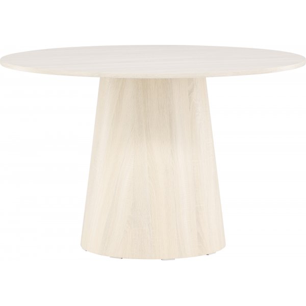 Lanzo rundt spisebord Ø120 cm - Hvitpusset Lanzo rundt spisebord Ø120 cm - Hvitpusset