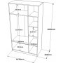 Home garderobe 1 - Antrasitt/gr