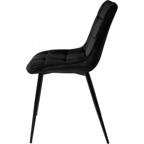 Lenard spisestol - Svart fløyel Lenard spisestol - Svart fløyel