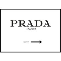PRADA HORISONTELL WHITE - Plakat 50x70 cm PRADA HORISONTELL WHITE - Plakat 50x70 cm
