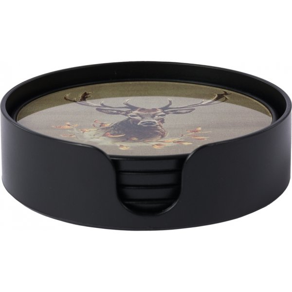 Hdneb Drikkeglass med rdyrmotiv - 4-pakning