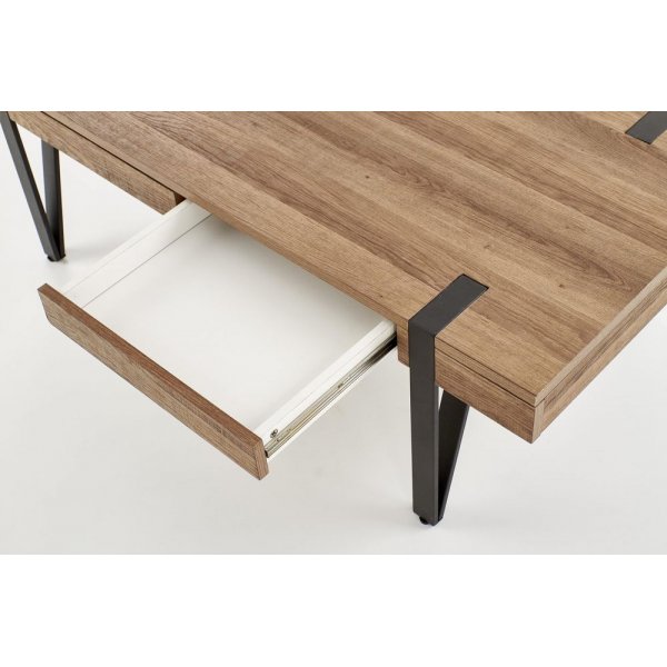 Nevil sofabord - Valnøtt/sort Nevil sofabord - Valnøtt/sort