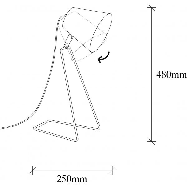 Sivani bordlampe - Svart Sivani bordlampe - Svart