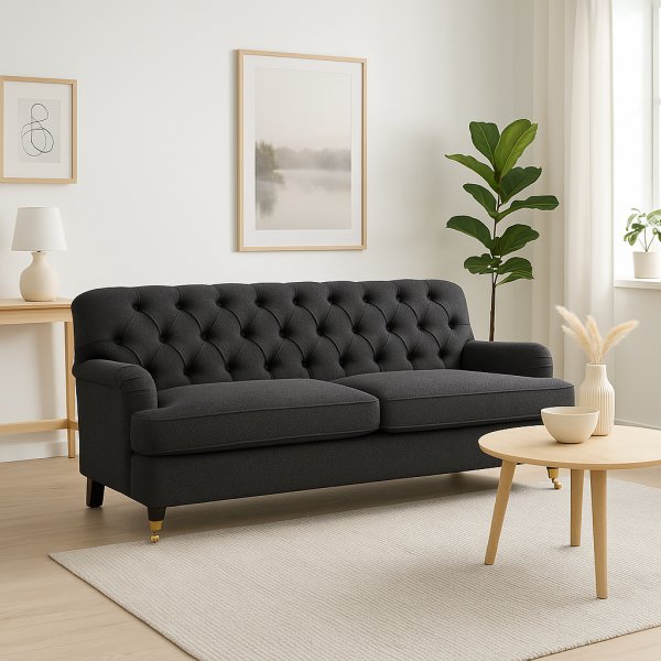 Sofa 3-sits 215 cm - Mörkgrå - Howard Barkley Sofa 3-sits 215 cm - Mörkgrå - Howard Barkley
