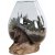 San Marino Vanndrpe Vase - Teak / Glass - 15-20 cm