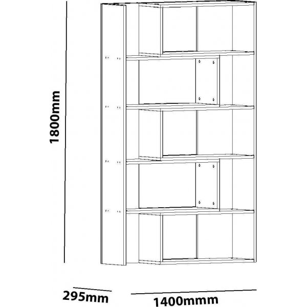 Save bokhylle - Hvit Save bokhylle - Hvit