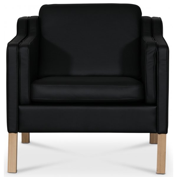 Salvatore lenestol i lær - Svart (lær) Salvatore lenestol i lær - Svart (lær)